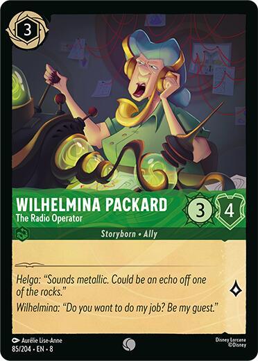Wilhelmina Packard - The Radio Operator - Disney Lorcana