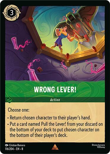 Wrong Lever! - Disney Lorcana