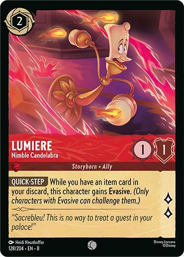 Lumiere - Nimble Candelabra - Disney Lorcana