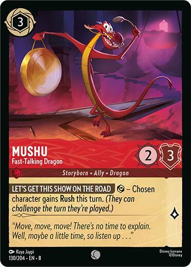 Mushu - Fast-Talking Dragon - Disney Lorcana