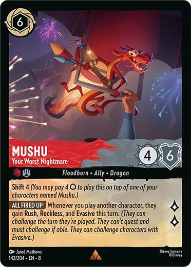 Mushu - Your Worst Nightmare - Disney Lorcana