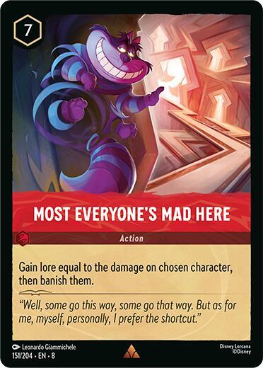 Most Everyone's Mad Here - Disney Lorcana
