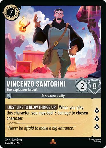 Vincenzo Santorini - The Explosives Expert - Disney Lorcana