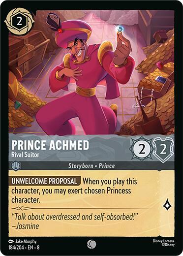 Prince Achmed - Rival Suitor - Disney Lorcana