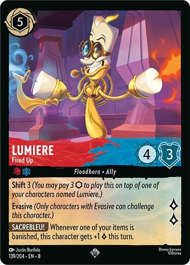 Lumiere - Fired Up - Disney Lorcana