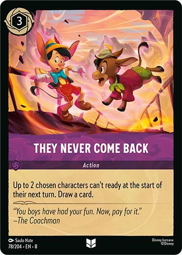 They Never Come Back - Disney Lorcana