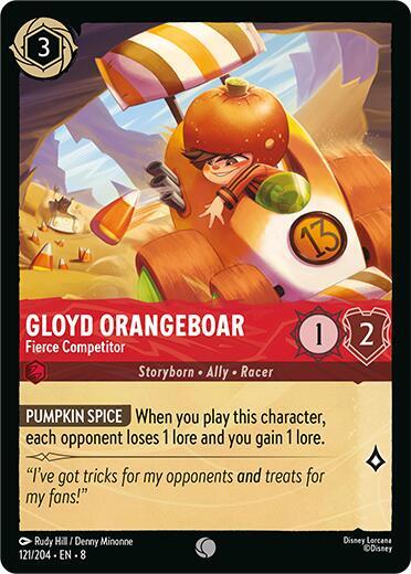 Gloyd Orangeboar - Fierce Competitor - Disney Lorcana