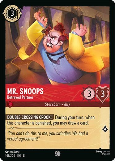 Mr. Snoops - Betrayed Partner - Disney Lorcana