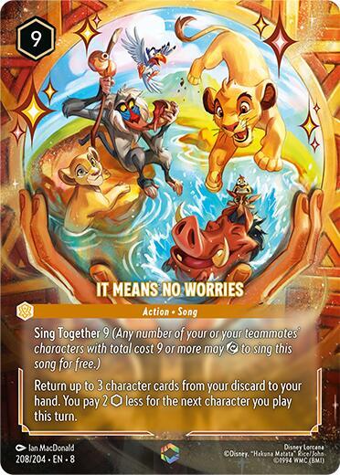 It Means No Worries (Enchanted) - Disney Lorcana