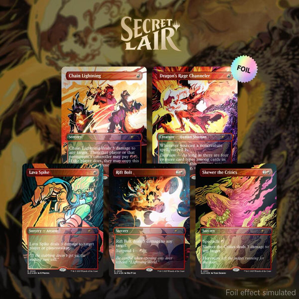 Secret Lair Drop: EVERYTHING IS ON FIRE - Rainbow Foil Edition - Magic: The Gathering