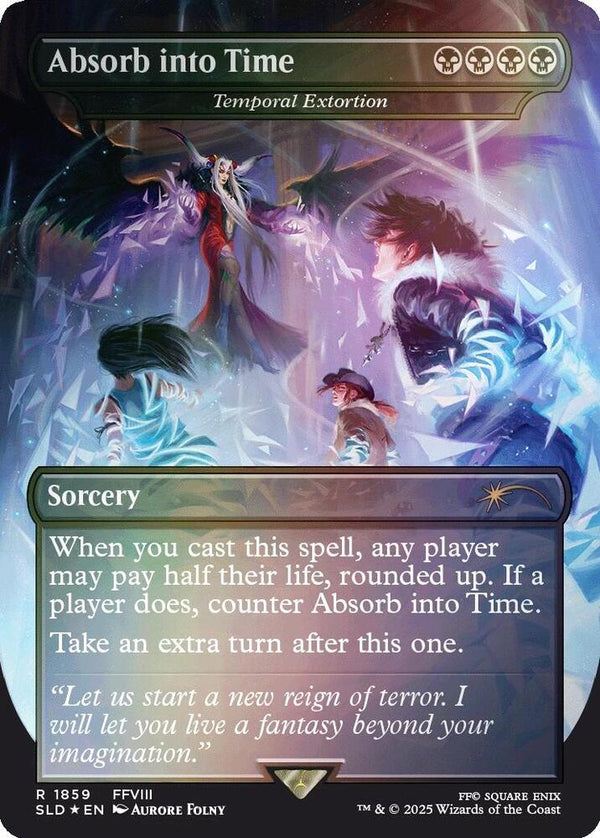 Absorb into Time - Temporal Extortion (Rainbow Foil) - Magic: The Gathering
