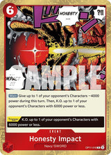 Honesty Impact - One Piece Card Game
