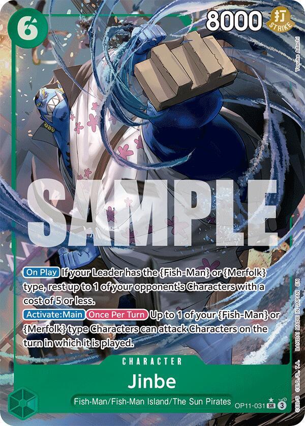 Jinbe (031) (Alternate Art) - One Piece Card Game