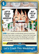 Let's Crash This Wedding!!! - One Piece Card Game