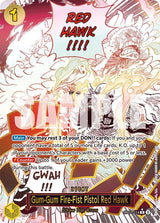 Gum-Gum Fire-Fist Pistol Red Hawk (Alternate Art) - One Piece Card Game