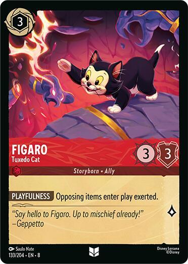 Figaro - Tuxedo Cat - Disney Lorcana