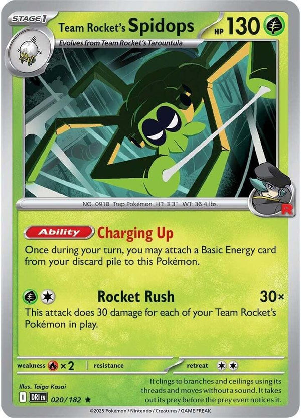 Team Rocket's Spidops - 020/182 - Pokémon