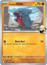 Cynthia's Gible - Pokémon