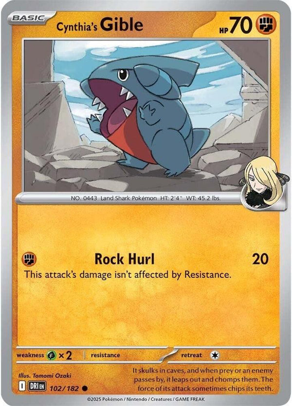 Cynthia's Gible - Pokémon