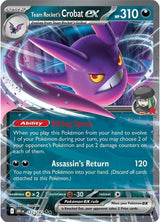 Team Rocket's Crobat ex - 122/182 - Pokémon