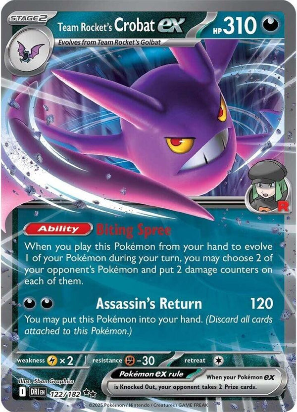 Team Rocket's Crobat ex - 122/182 - Pokémon