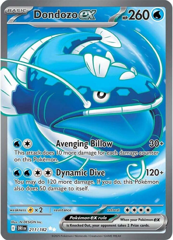 Dondozo ex - 211/182 - Pokémon