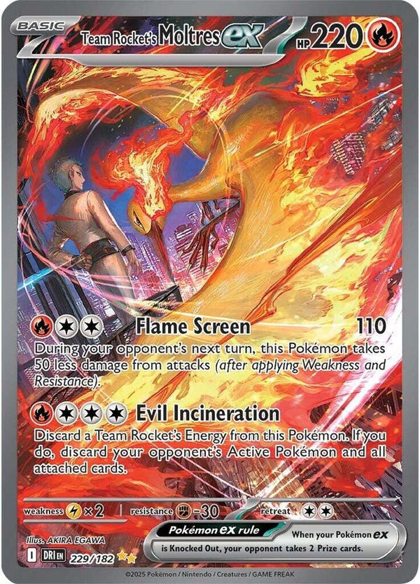 Team Rocket's Moltres ex - 229/182 - Pokémon