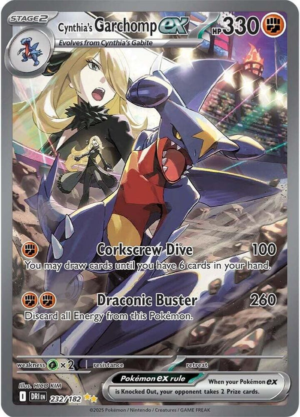 Cynthia's Garchomp ex - 232/182 - Pokémon