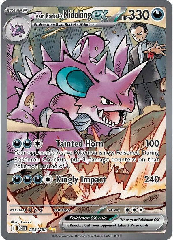 Team Rocket's Nidoking ex - 233/182 - Pokémon