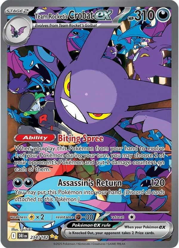 Team Rocket's Crobat ex - 234/182 - Pokémon