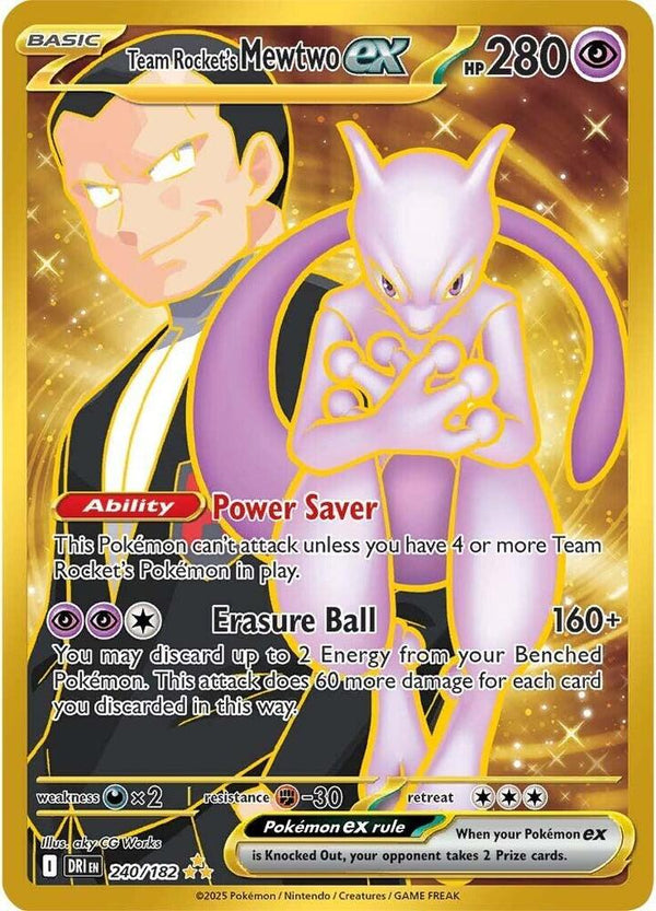 Team Rocket's Mewtwo ex - 240/182 - Pokémon