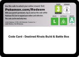 Code Card - Destined Rivals Build & Battle Box - Pokémon