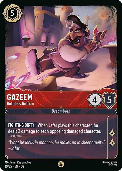 Gazeem - Ruthless Ruffian - Disney Lorcana