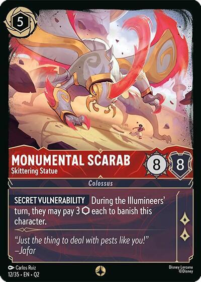 Monumental Scarab - Skittering Statue - Disney Lorcana
