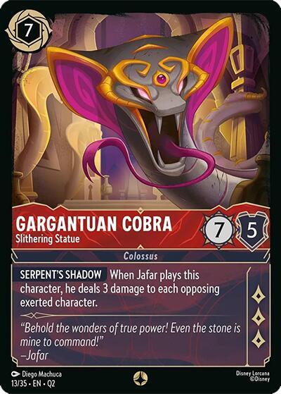 Gargantuan Cobra - Slithering Statue - Disney Lorcana