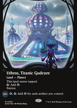Uthros, Titanic Godcore (Borderless) (Galaxy Foil) - Magic: The Gathering