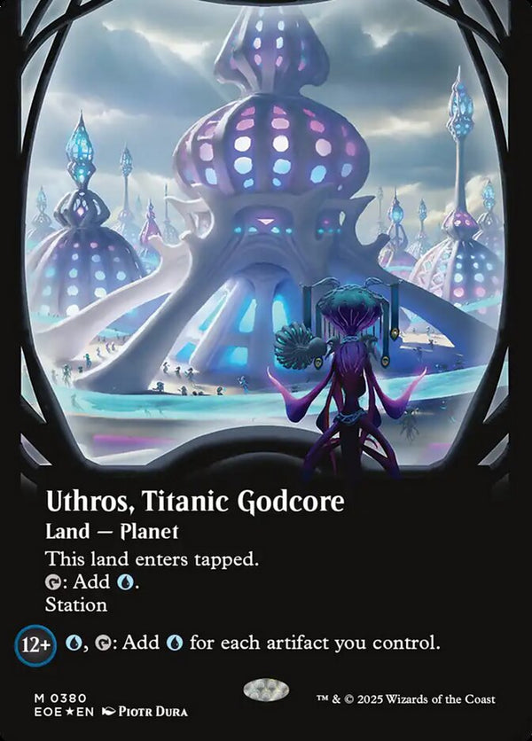 Uthros, Titanic Godcore (Borderless) (Galaxy Foil) - Magic: The Gathering