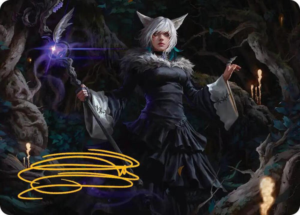 Y'shtola, Night's Blessed Art Card (21) (Gold-Stamped Signature) - Magic: The Gathering