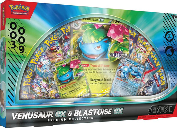 Venusaur ex & Blastoise ex Premium Collection - Pokémon