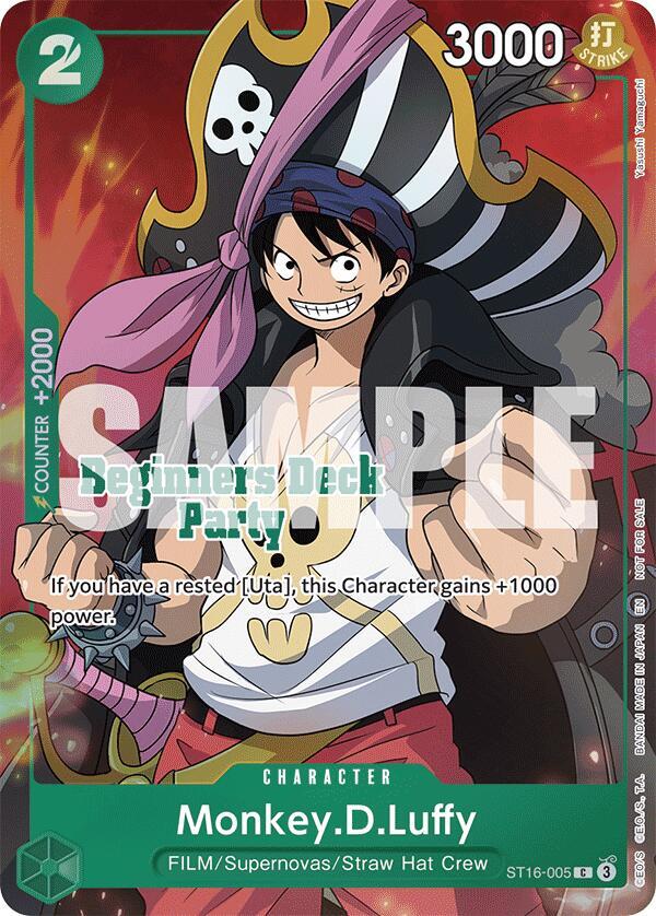 Monkey.D.Luffy (Beginners Deck Party [ST-23] - [ST-28] Winner Pack) - One Piece Card Game