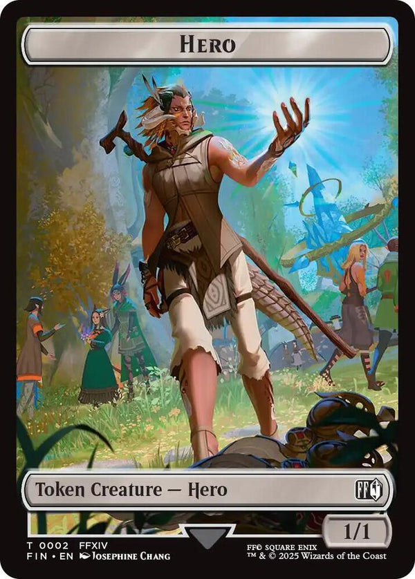 Hero (0002) // Treasure (0023) Double-Sided Token - Magic: The Gathering