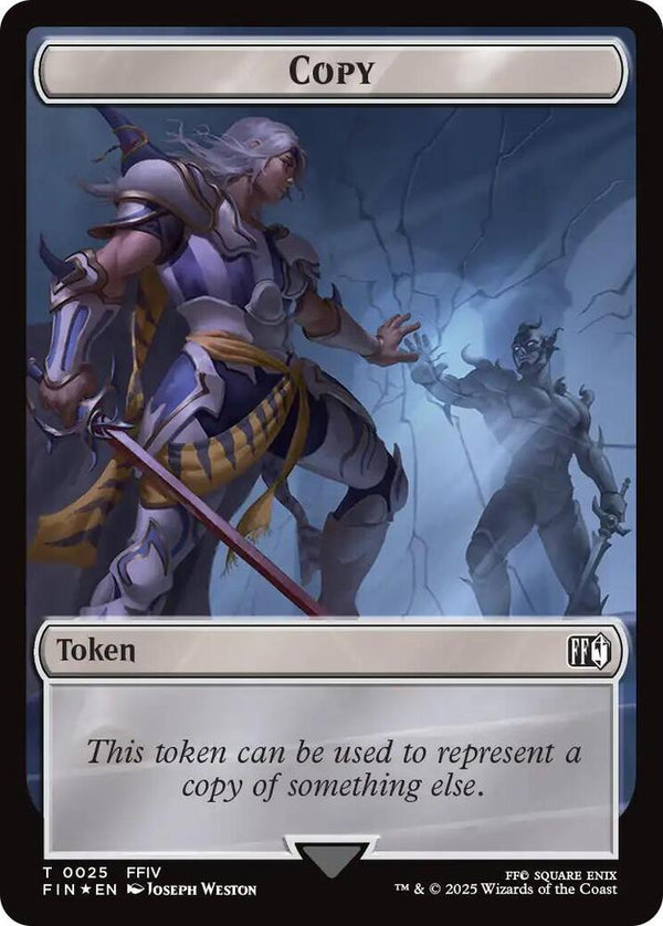 Copy (0025) // Moogle (0034) Double-Sided Token (Surge Foil) - Magic: The Gathering