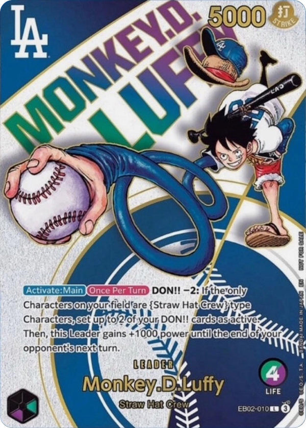 Monkey.D.Luffy (010) (Dodgers x ONE PIECE) - One Piece Card Game
