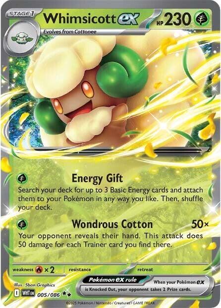 Whimsicott ex - Pokémon