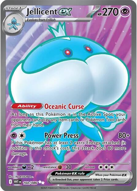 Jellicent ex - 160/086 - Pokémon