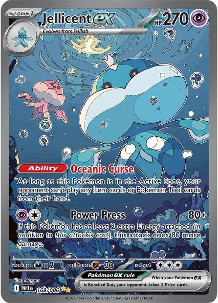 Jellicent ex - 168/086 - Pokémon