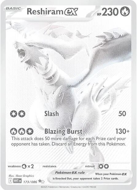 Reshiram ex - 173/086 - Pokémon