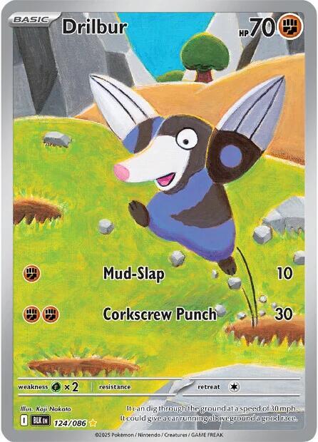 Drilbur - 124/086 (BLK 124/086) - Pokémon