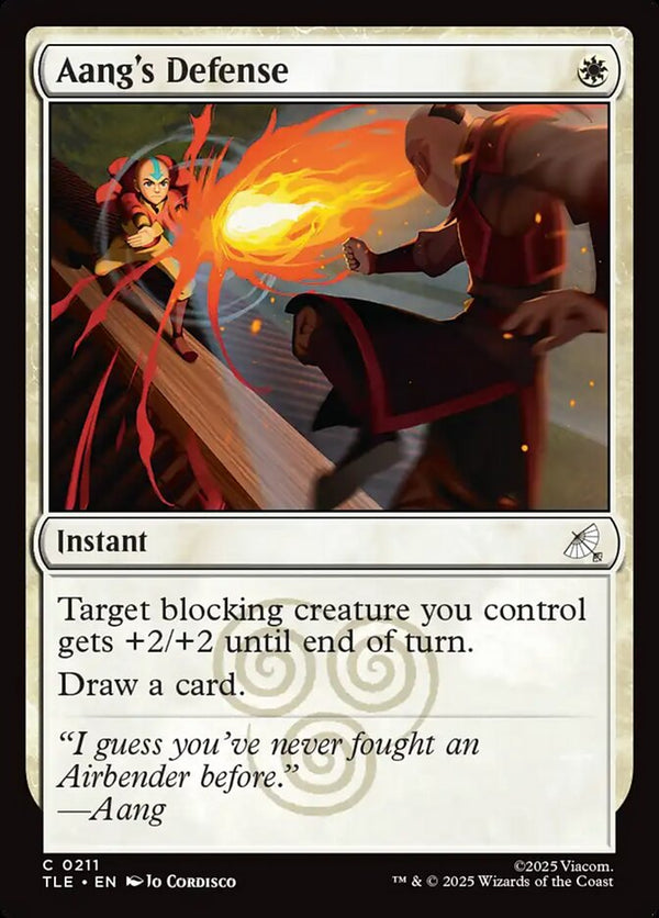 Aang's Defense (0211) - Magic: The Gathering