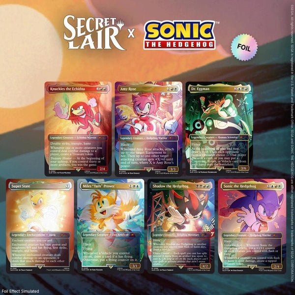 Secret Lair x Sonic the Hedgehog Superdrop: Friends & Foes (Rainbow Foil) - Magic: The Gathering